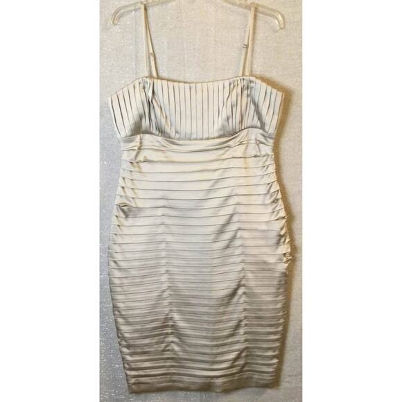 Calvin Klein cream satin dress size 12 - Picture 1 of 2